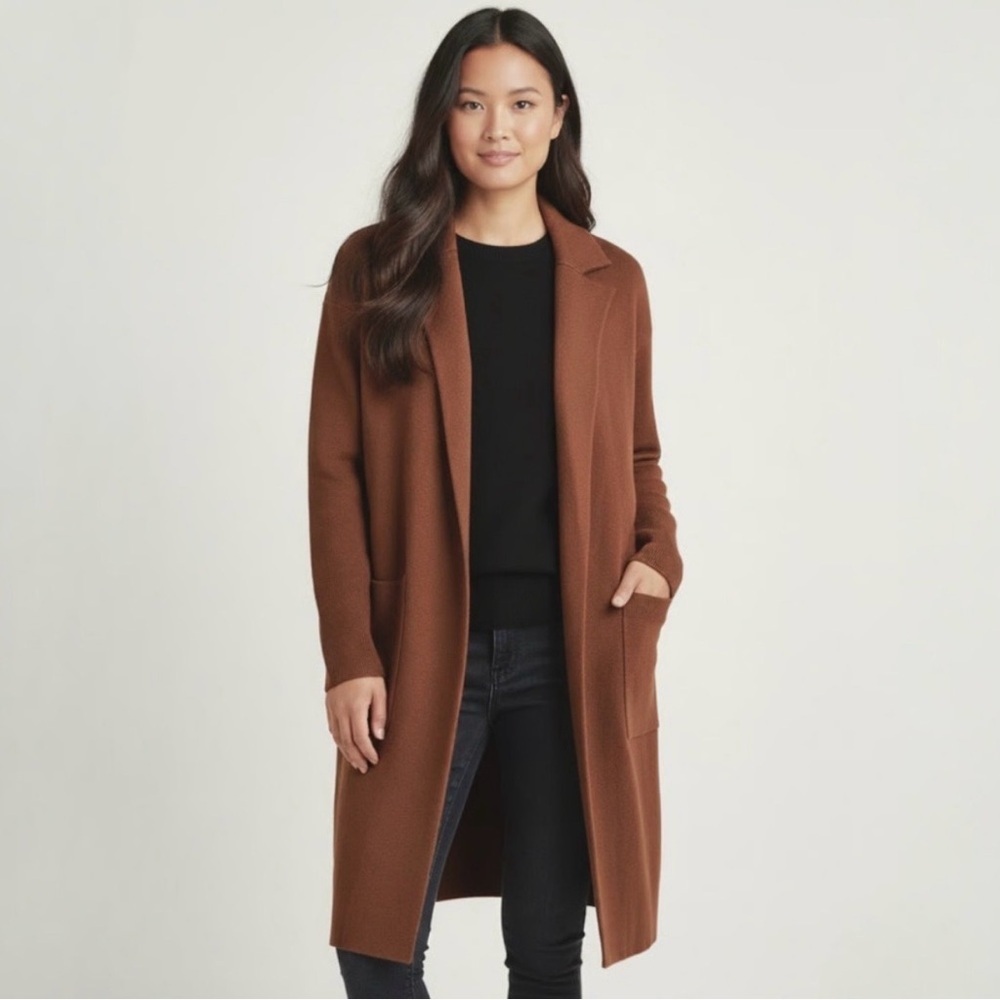 J Crew Ella Open Front Long Sweater Blazer size S NWT - Picture 2 of 8